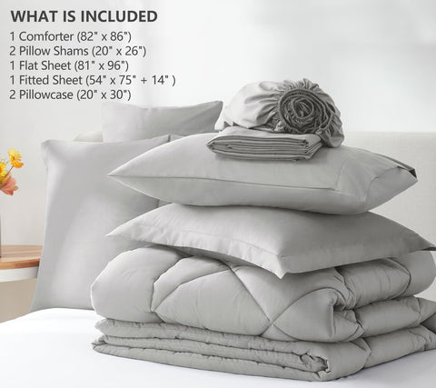 CozyLux pillow shams 20x26 inches add a coordinated, hotel-like finish.