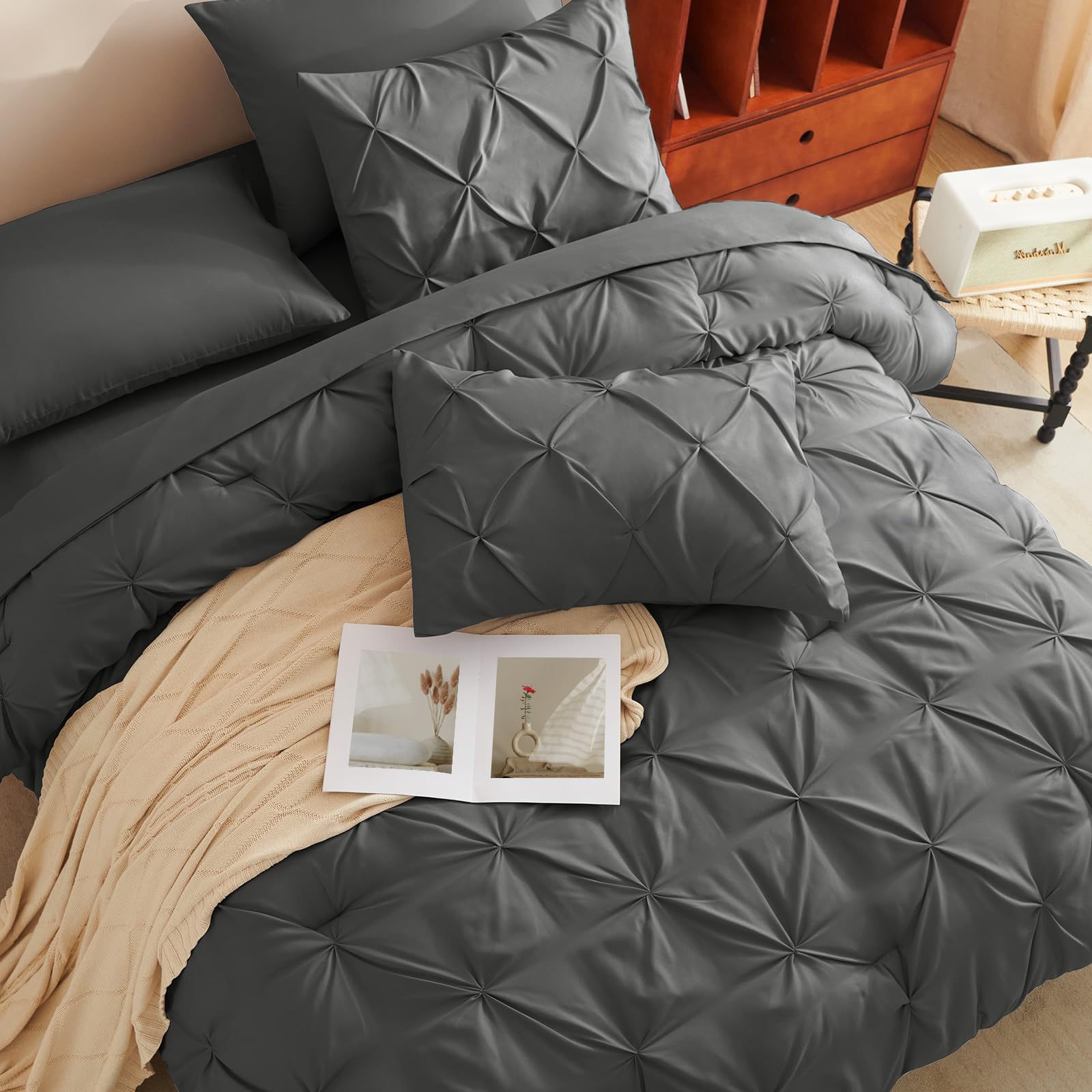 CozyLux pillow shams 20 by 26 complete a coordinated, polished look
