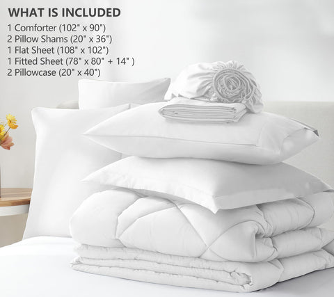 CozyLux 20x40 inch pillowcase included in the set