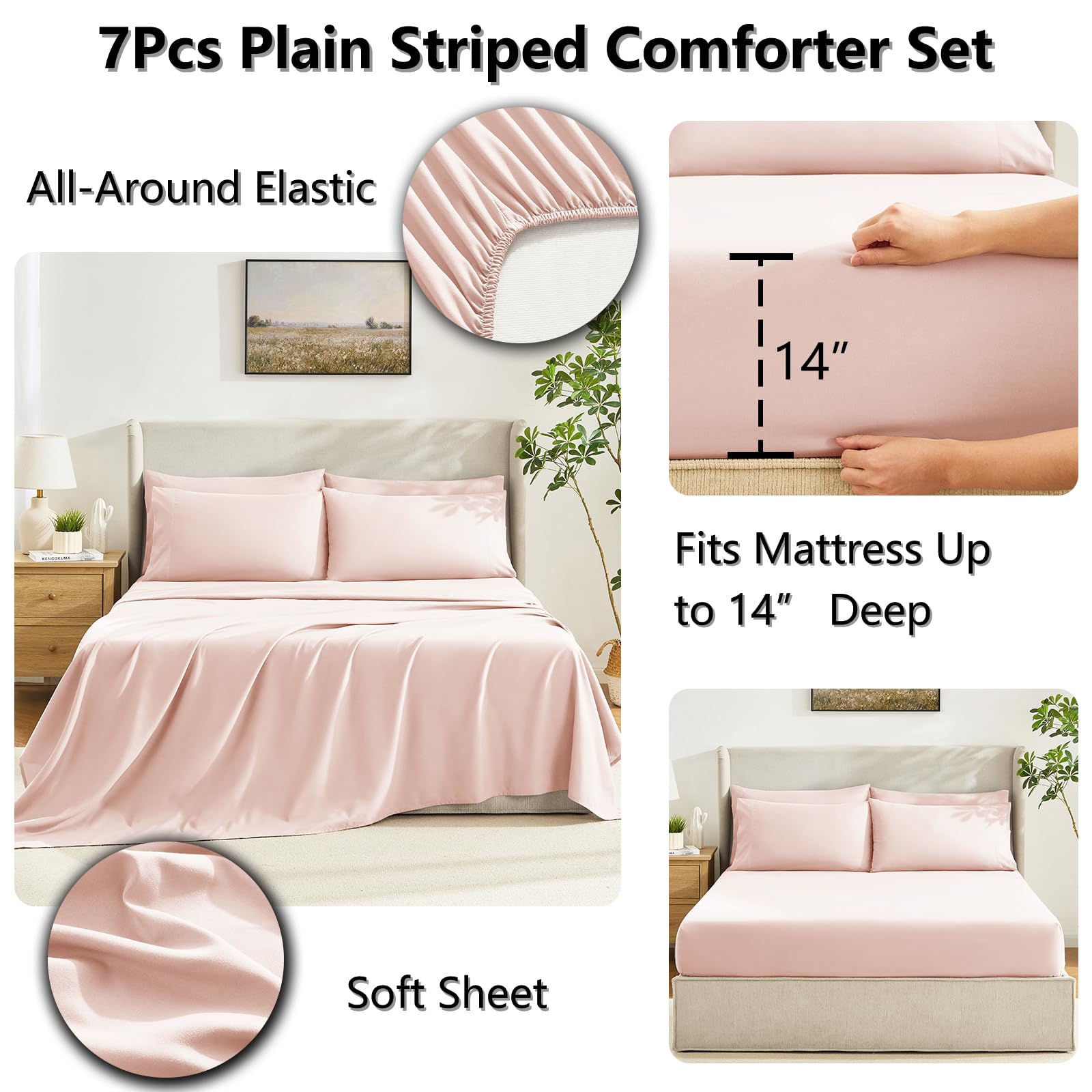 CozyLux envelope-closure pillowcases keep pillows secure and neat