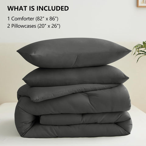 CozyLux pillowcase pair included with neat edges for smooth nightly pillow comfort