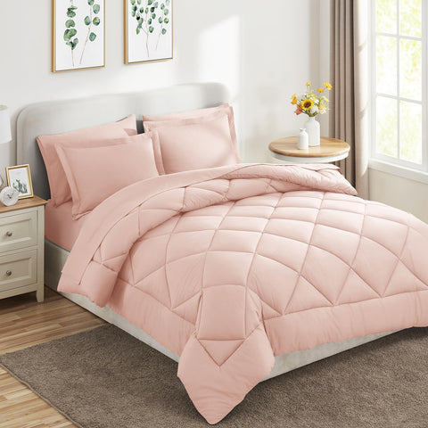 CozyLux pillowcases and shams in 20x30 inches complete the coordinated look.
