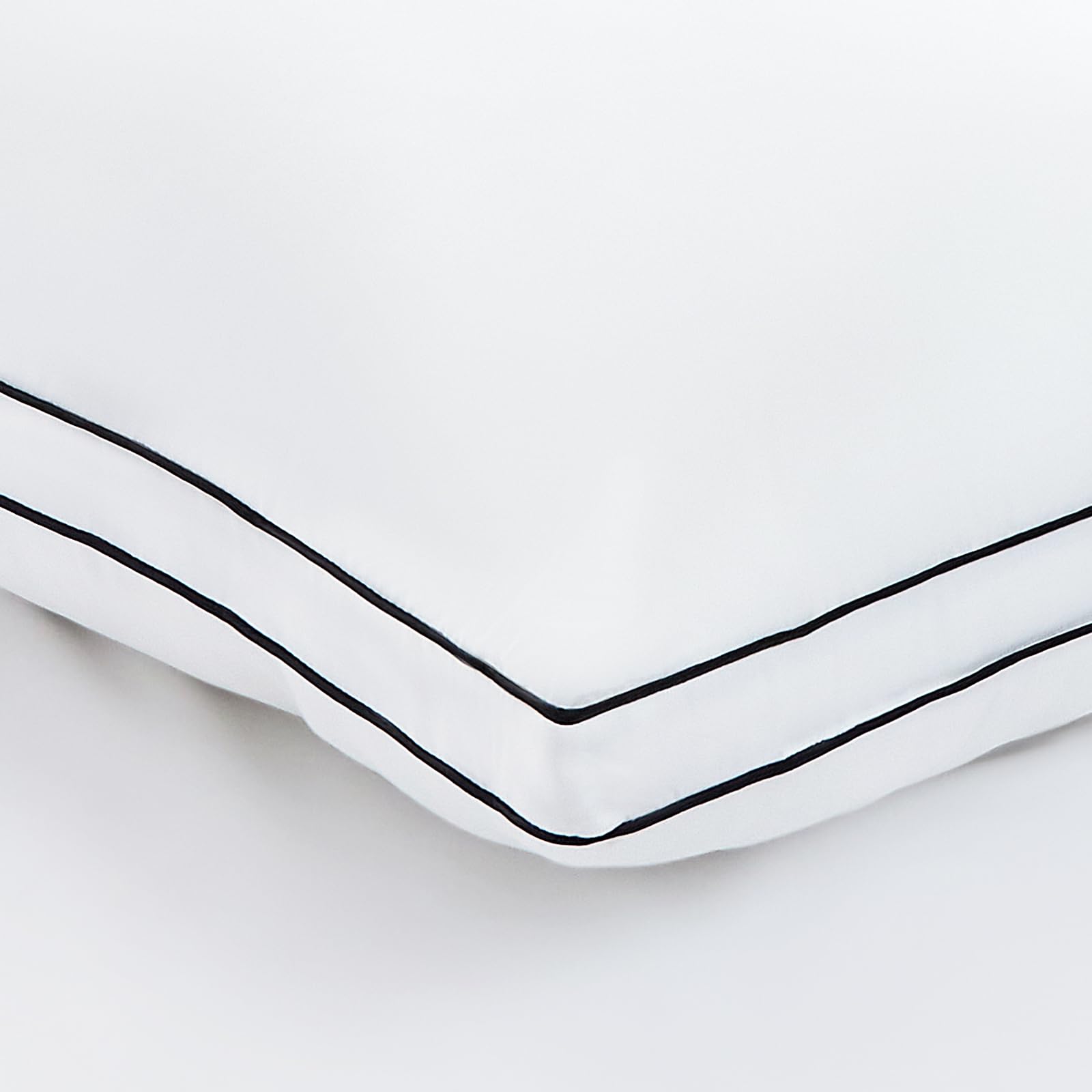 CozyLux Pillows 4-pack double-edge stitch highlights durable, long-lasting construction.