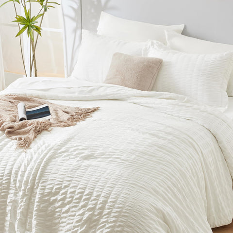 CozyLux ivory pillow sham 20x26 completes coordinated look.
