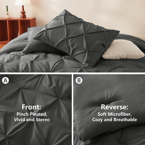 CozyLux comforter 88 by 88 inches provides plush warmth and easy care