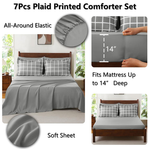 CozyLux comforter with box stitching for durable structure and stable filling