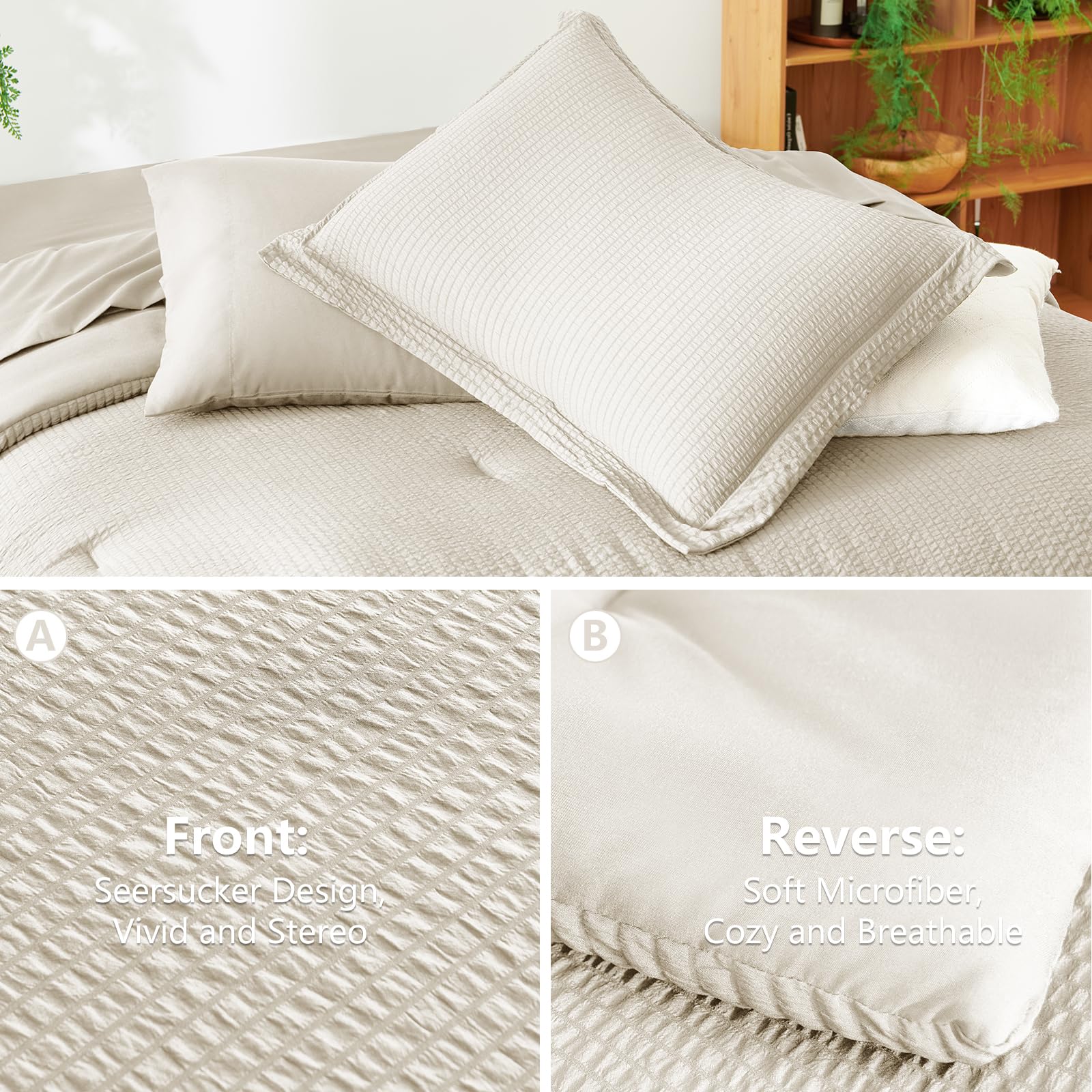 CozyLux comforter vacuum packaging with fluffing after airing.