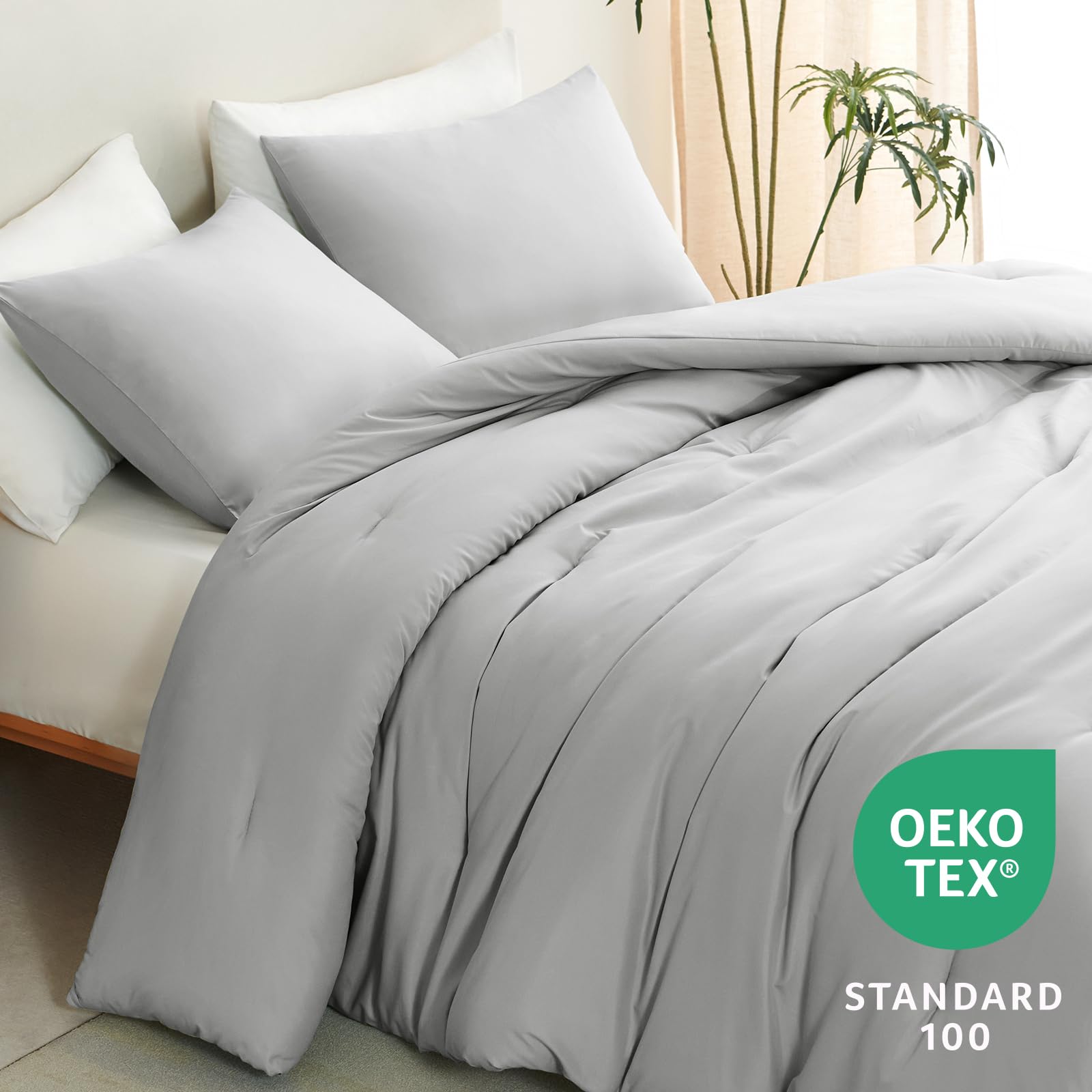 CozyLux Queen Comforter pillowcases show the coordinated set design.