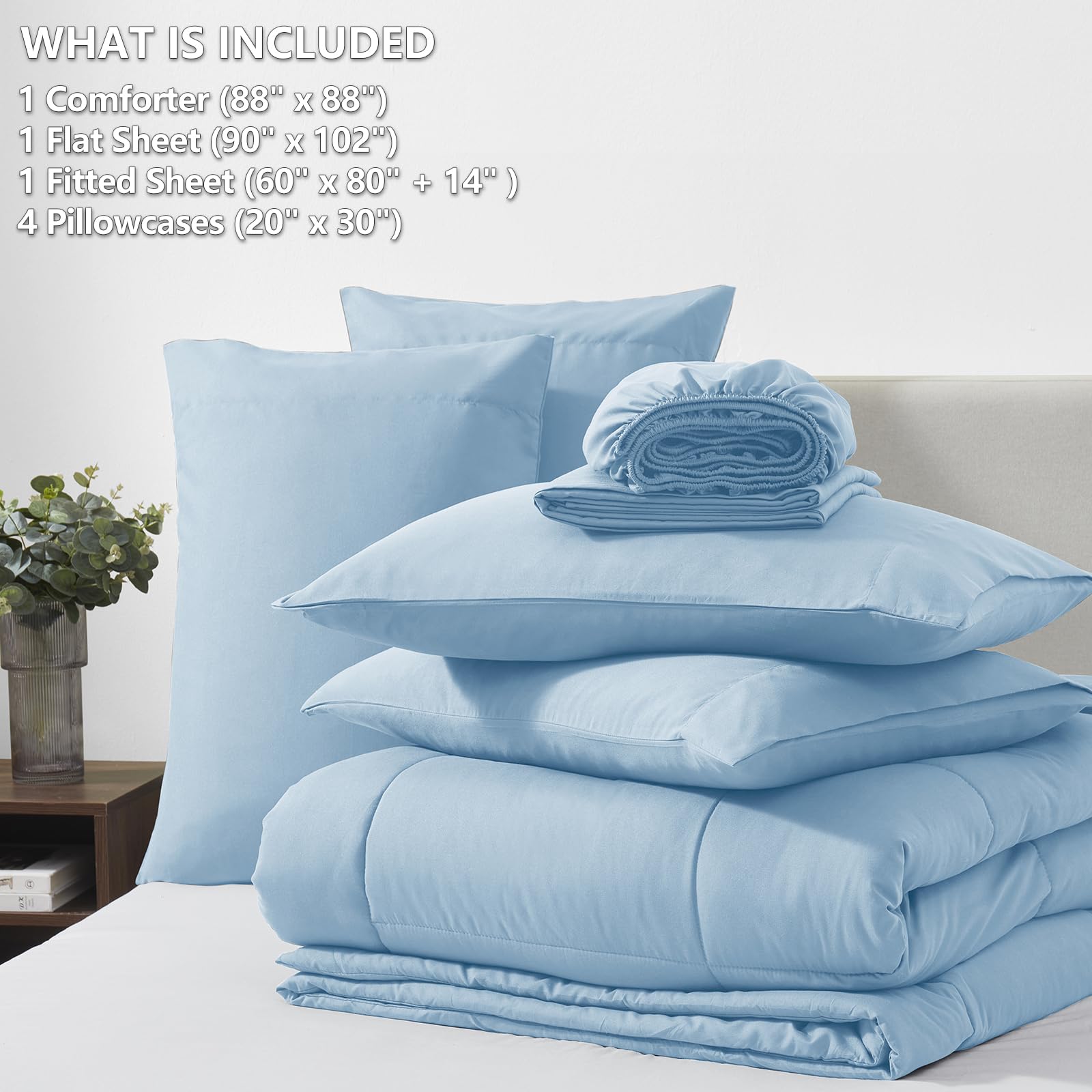 CozyLux comforter dimensions 88 by 88 inches close-up