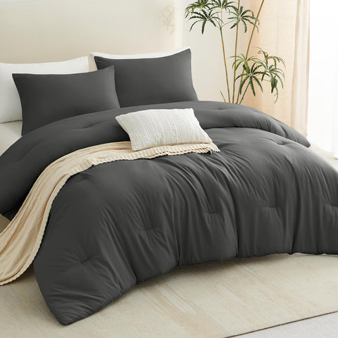 CozyLux queen comforter set bundled in packaging ready for gifting
