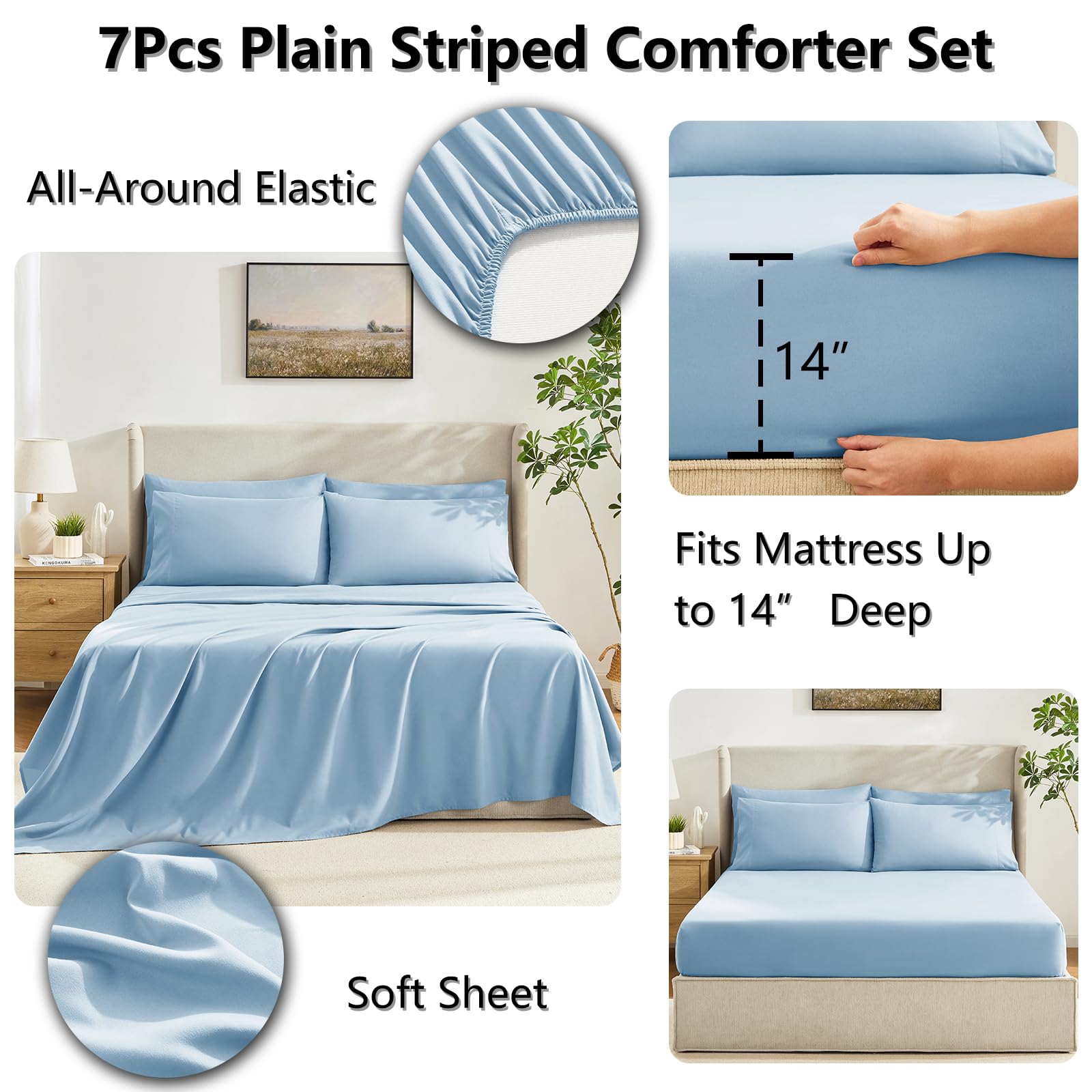 CozyLux envelope pillowcase close-up with secure closure