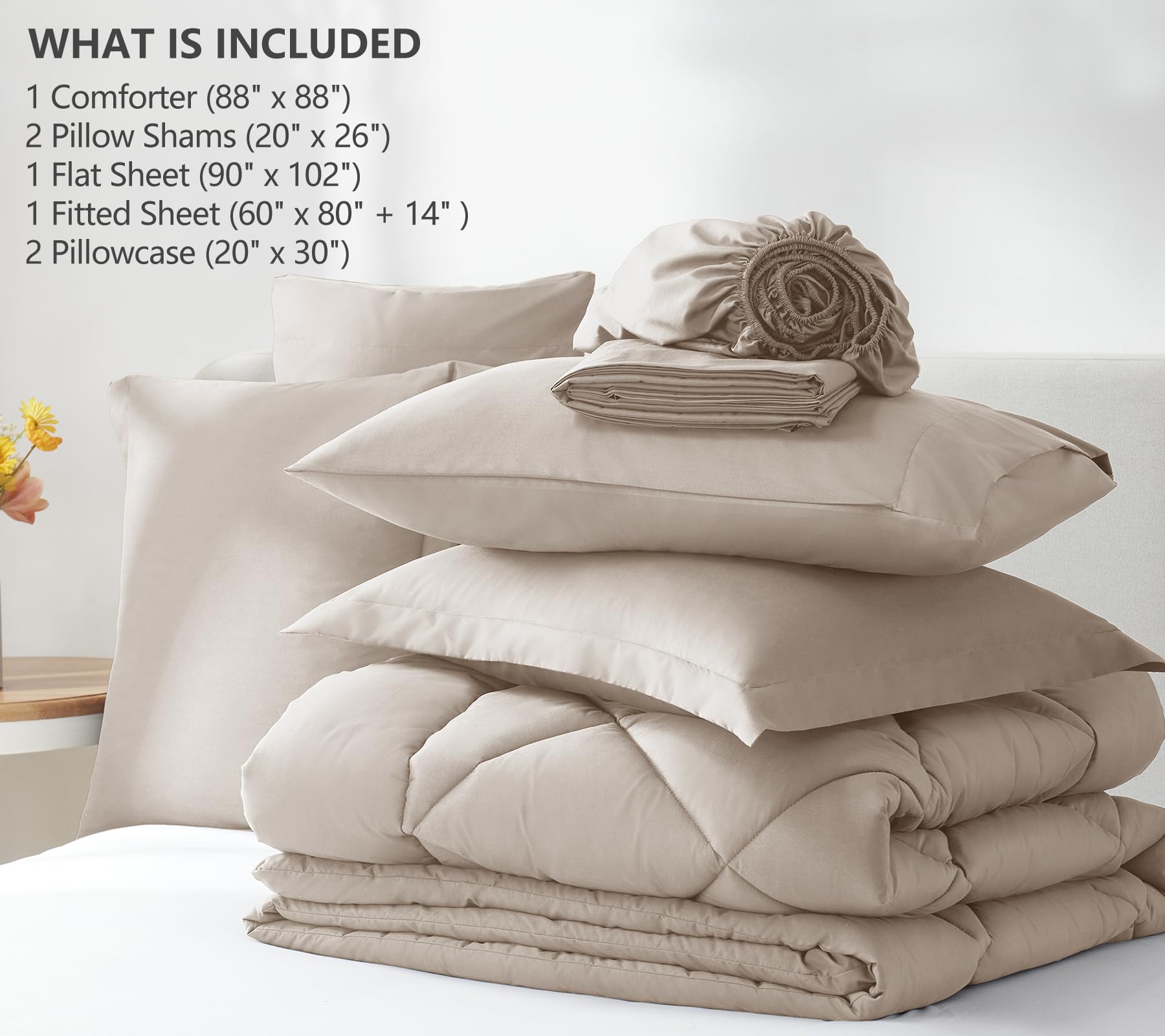 CozyLux pillowcases neatly aligned with sheets for clean presentation