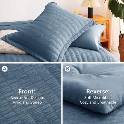 CozyLux bedding laid out with sheets and pillowcases visible for styling.