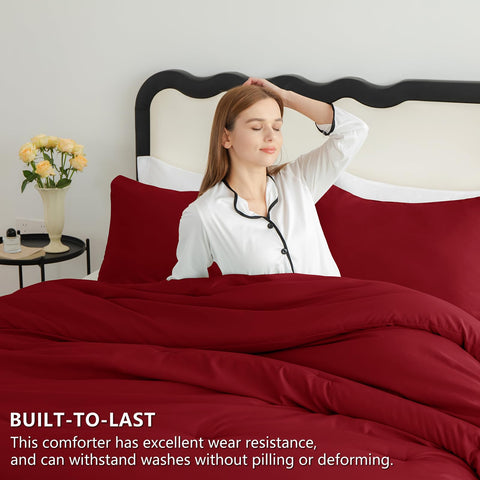 cozylux queen comforter stitched edges keep filling neatly