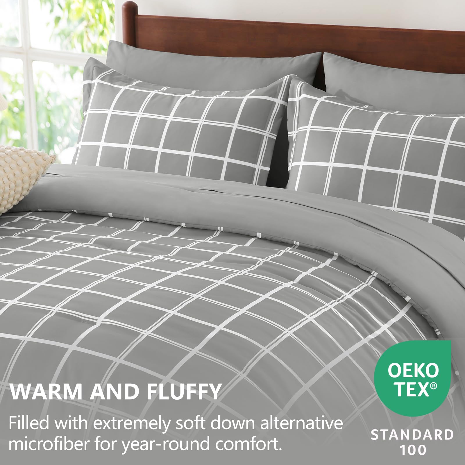 CozyLux fitted sheet with deep 14-inch pocket keeps the sheet in place
