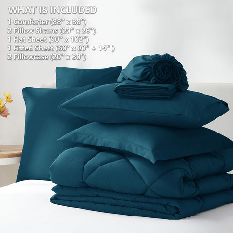 CozyLux queen flat sheet layout with generous dimensions for full coverage