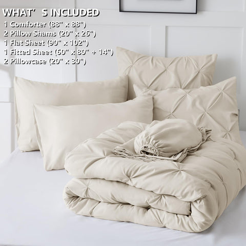 CozyLux queen flat sheet 90x102 for easy bed shaping.