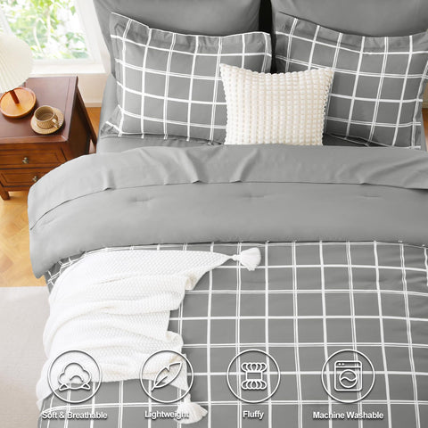 CozyLux flat sheet in gray shows a smooth finish and ample size