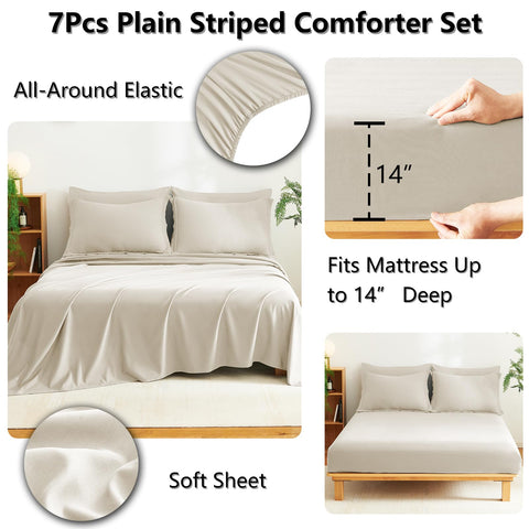 CozyLux pillow shams included for a complete bed look.