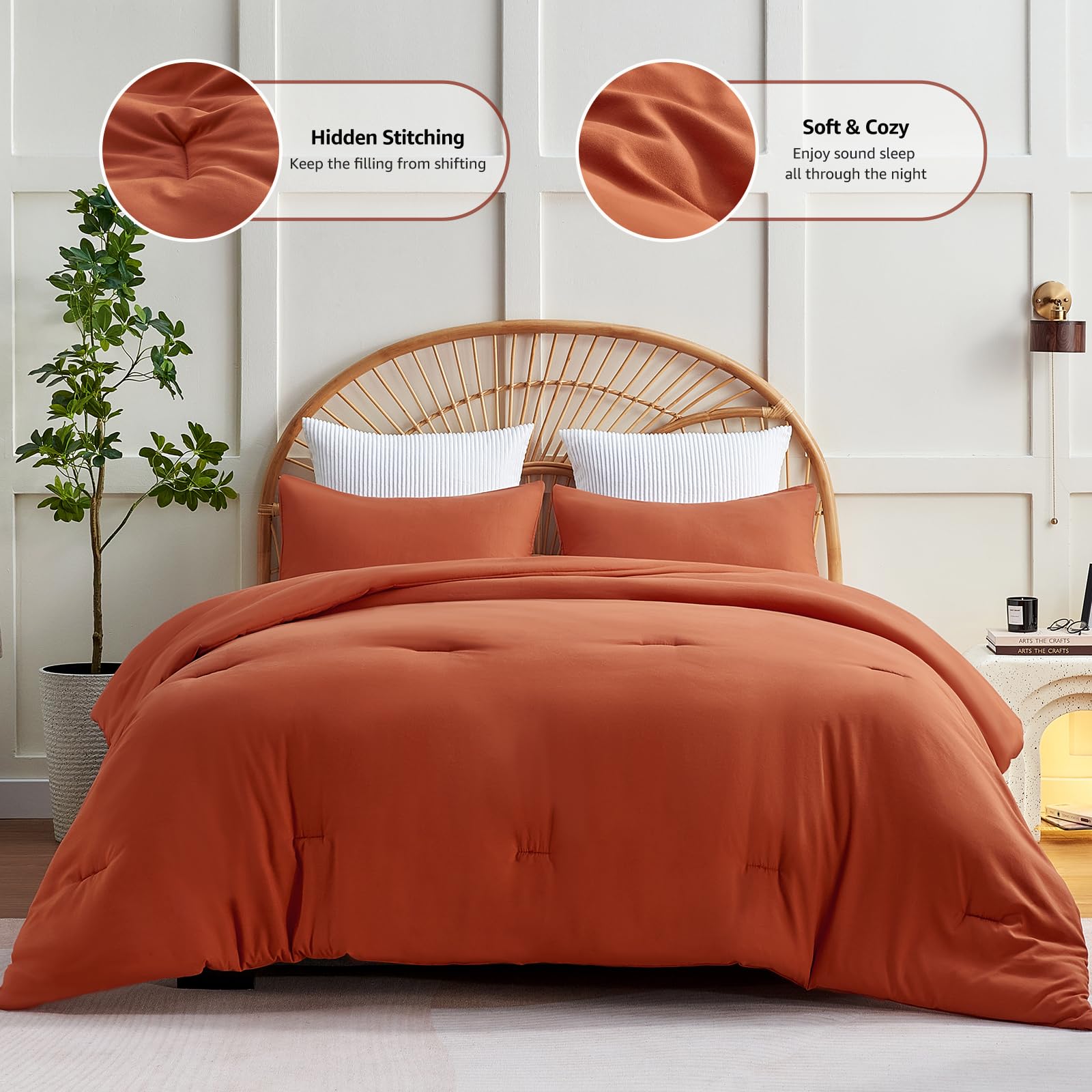 CozyLux quilted breathable microfiber fabric close-up for year-round comfort