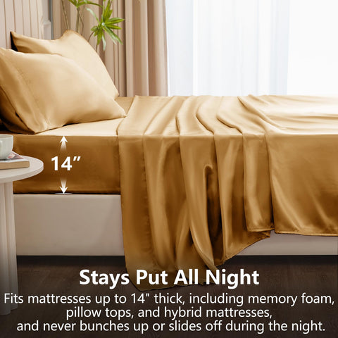 CozyLux satin sheets pillowcases promote gentle care for hair and skin.