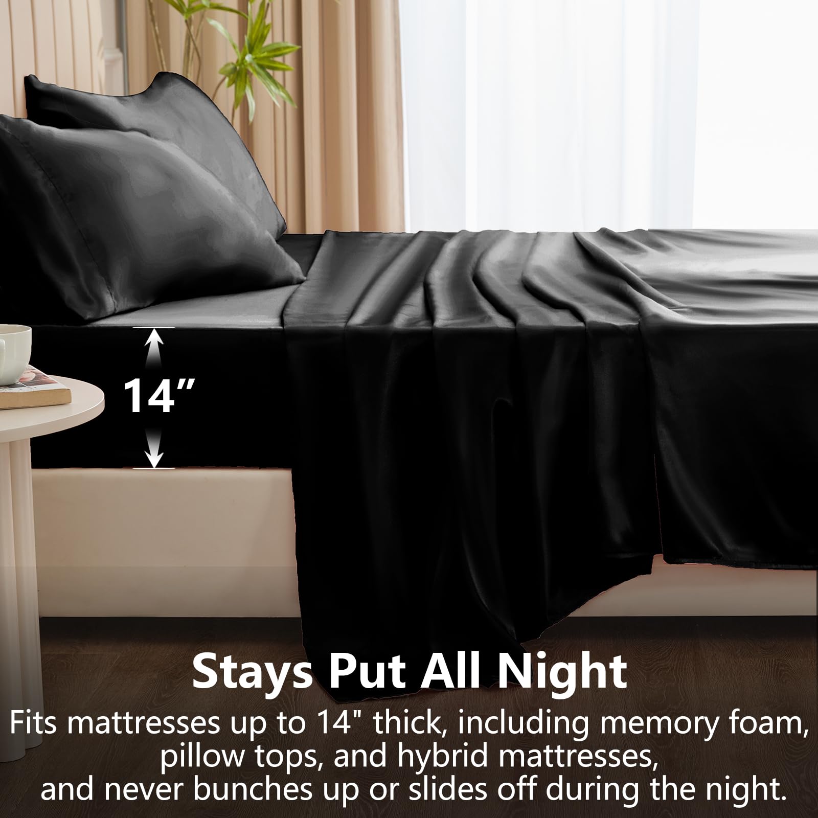 CozyLux satin queen pillowcase 2 reduces bedhead and frizz overnight