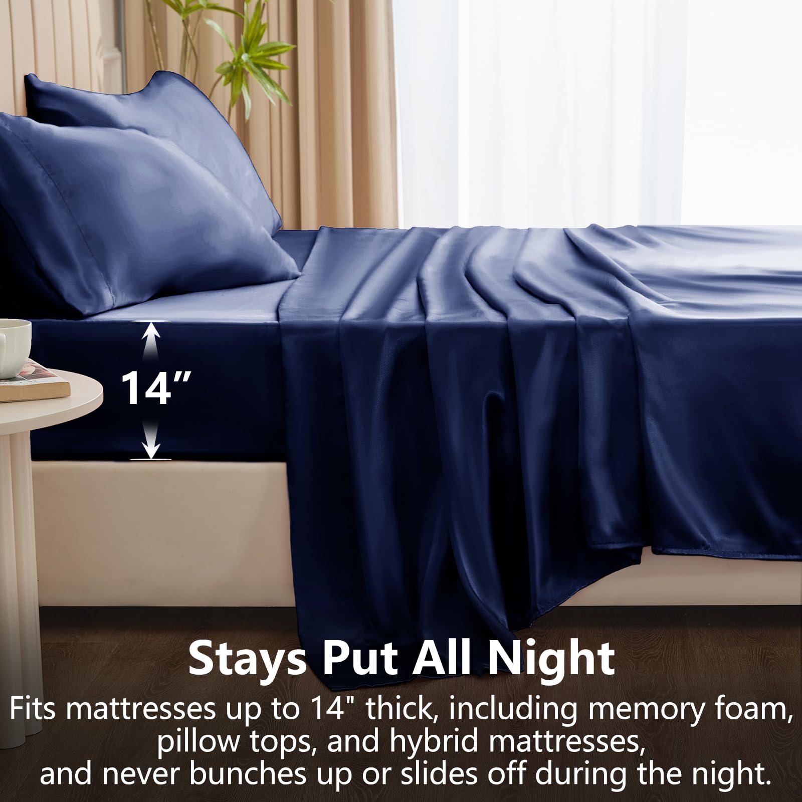 CozyLux satin queen pillowcase 2-pack promotes smooth skin and refreshed mornings.