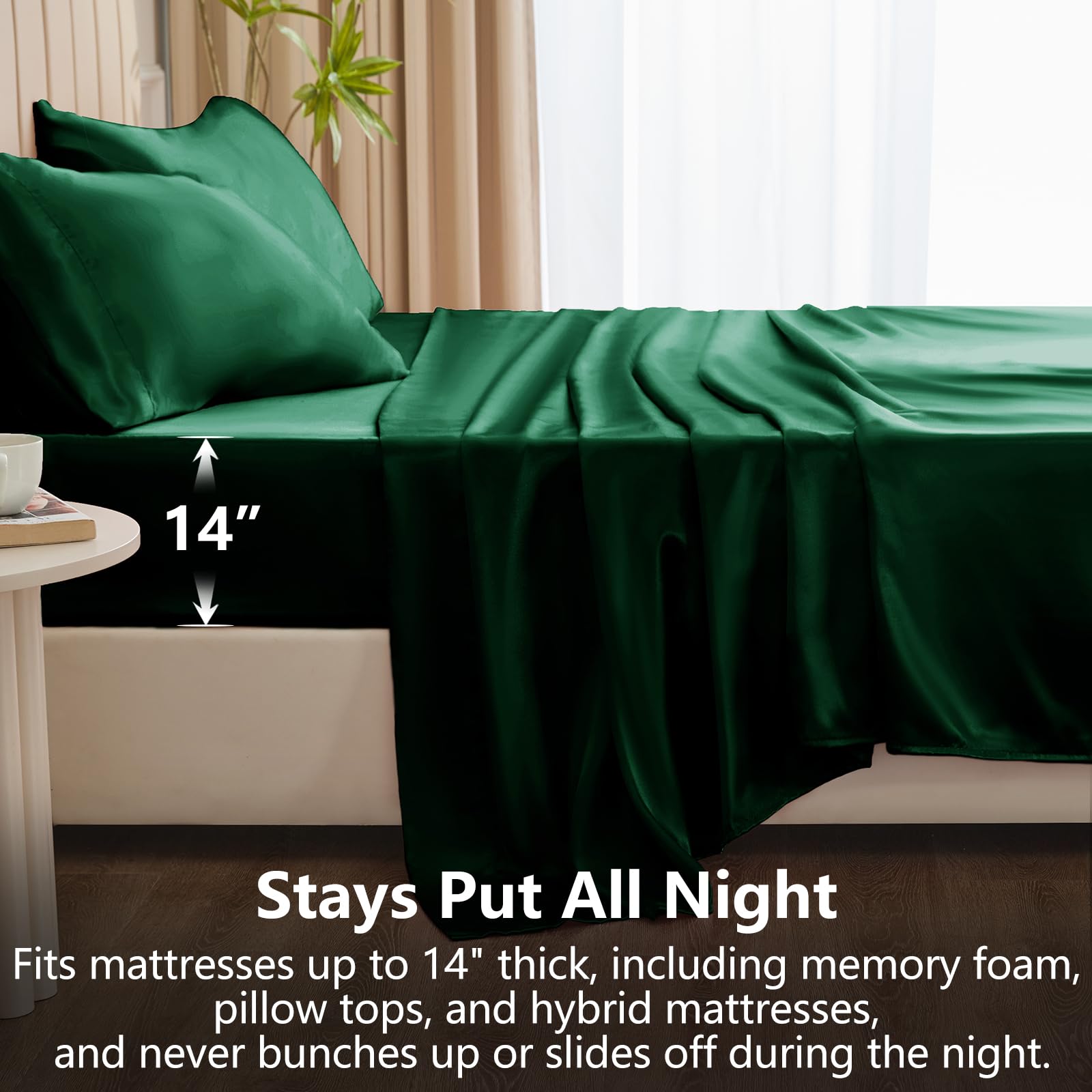 CozyLux satin queen pillowcase 2 with smooth surface gentle on skin.