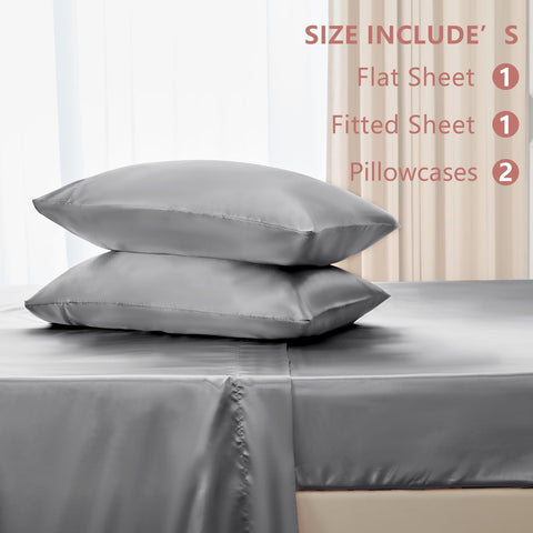 CozyLux satin finish stays wrinkle-free and easy to care for.