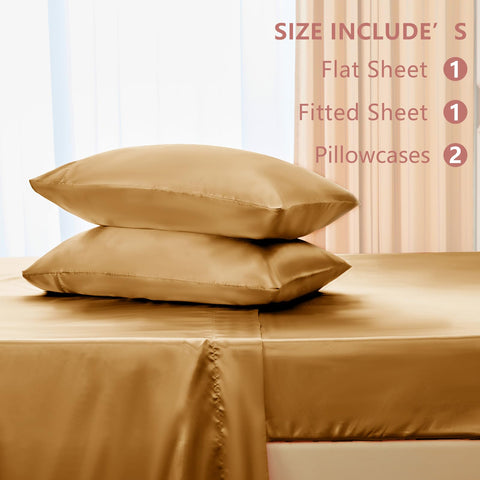 CozyLux satin sheets skin-friendly design supports smoother skin and less friction.