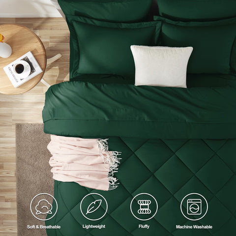 CozyLux soft microfiber comforter shows breathable, cozy feel