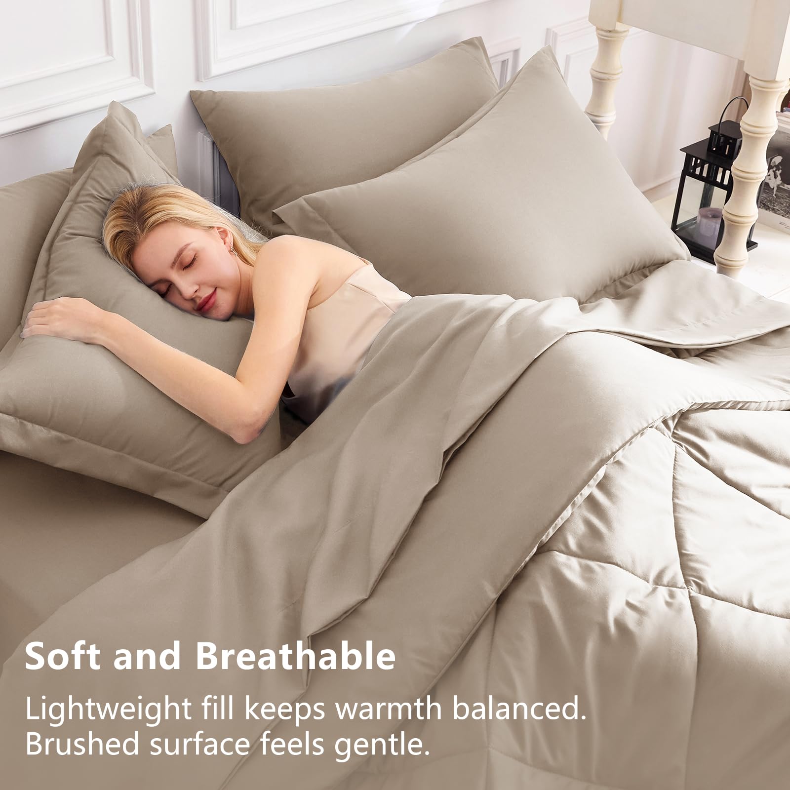 CozyLux soft microfiber fabric feels breathable and smooth.