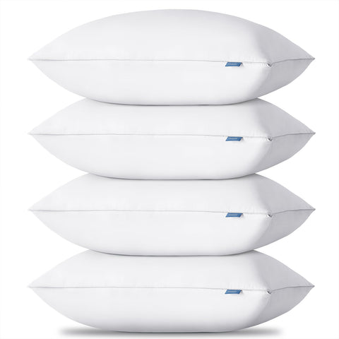 CozyLux soft supportive pillow—front view showing ergonomic neck support for comfortable sleep.