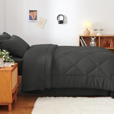 CozyLux bed-in-a-bag packaging in vacuum bag for compact storage.