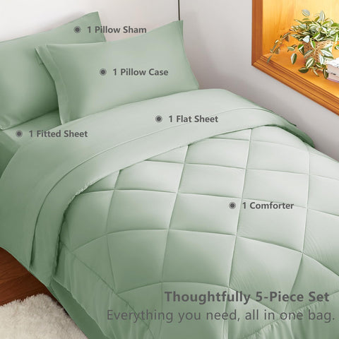 CozyLux fitted sheet with 14 inch pocket secures deep mattresses