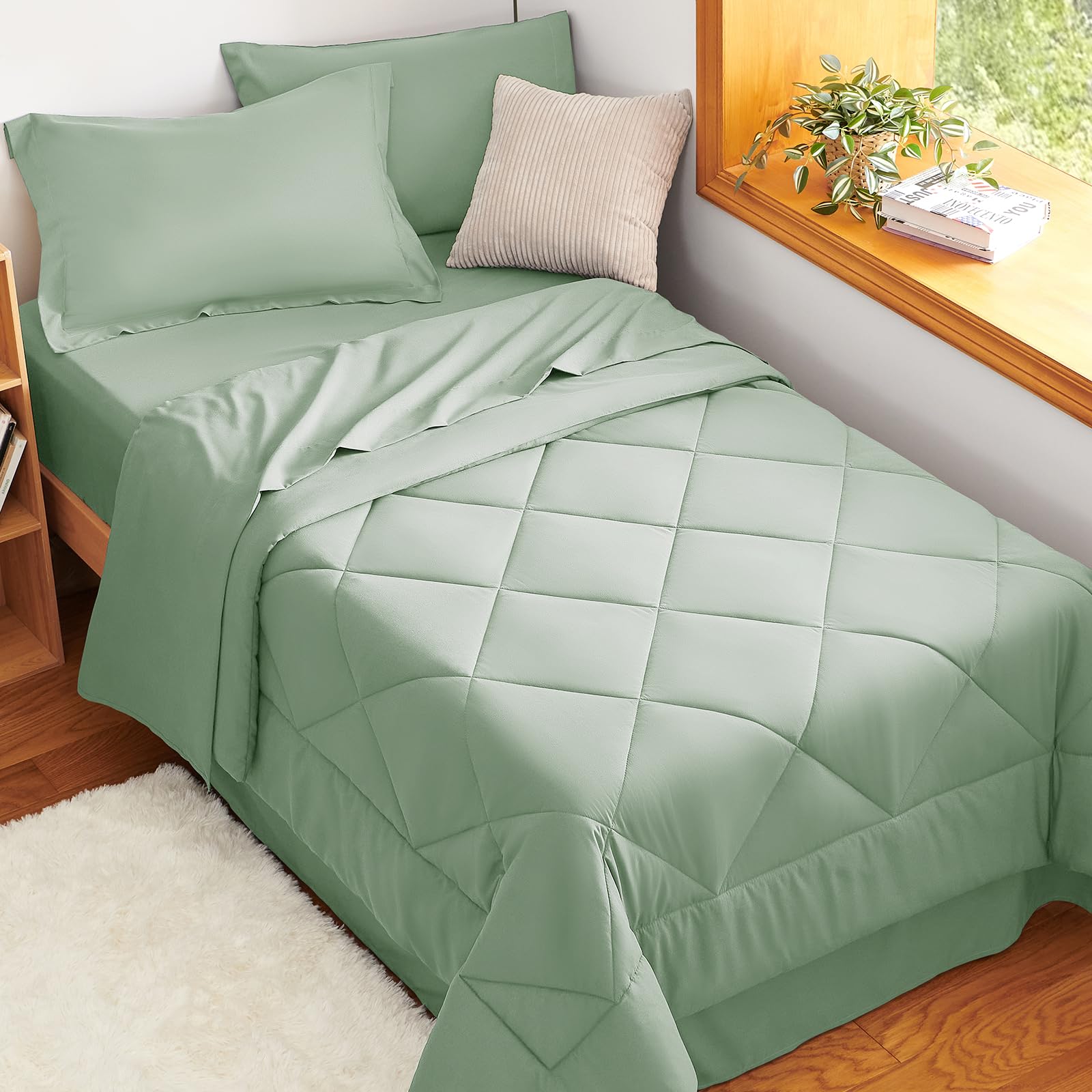 CozyLux pillowcase and sham close-up highlights smooth finish and color match
