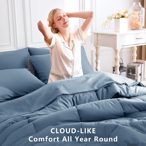 CozyLux fitted sheet with 14-inch pocket ensures a secure fit.