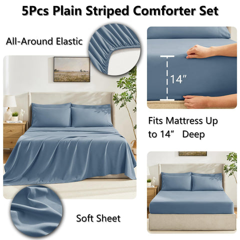 CozyLux pillowcases with envelope closures protect pillows while sleeping.