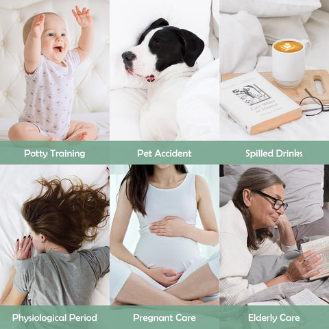 Cozymaker bed protection preventing spills and accidents on mattress
