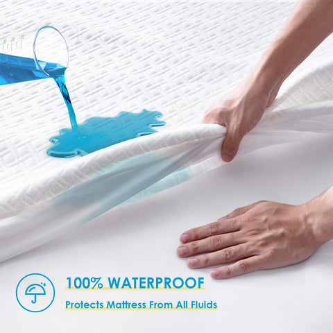 Cozymaker 3D air fabric mattress protector breathes better, keeping the mattress cool and quiet
