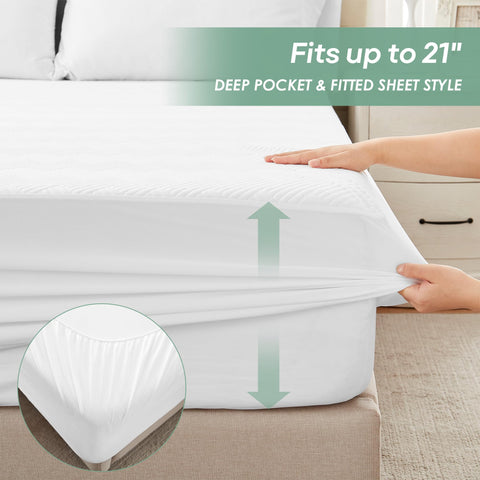 Cozymaker noiseless mattress cover eliminates crinkles for quiet rest