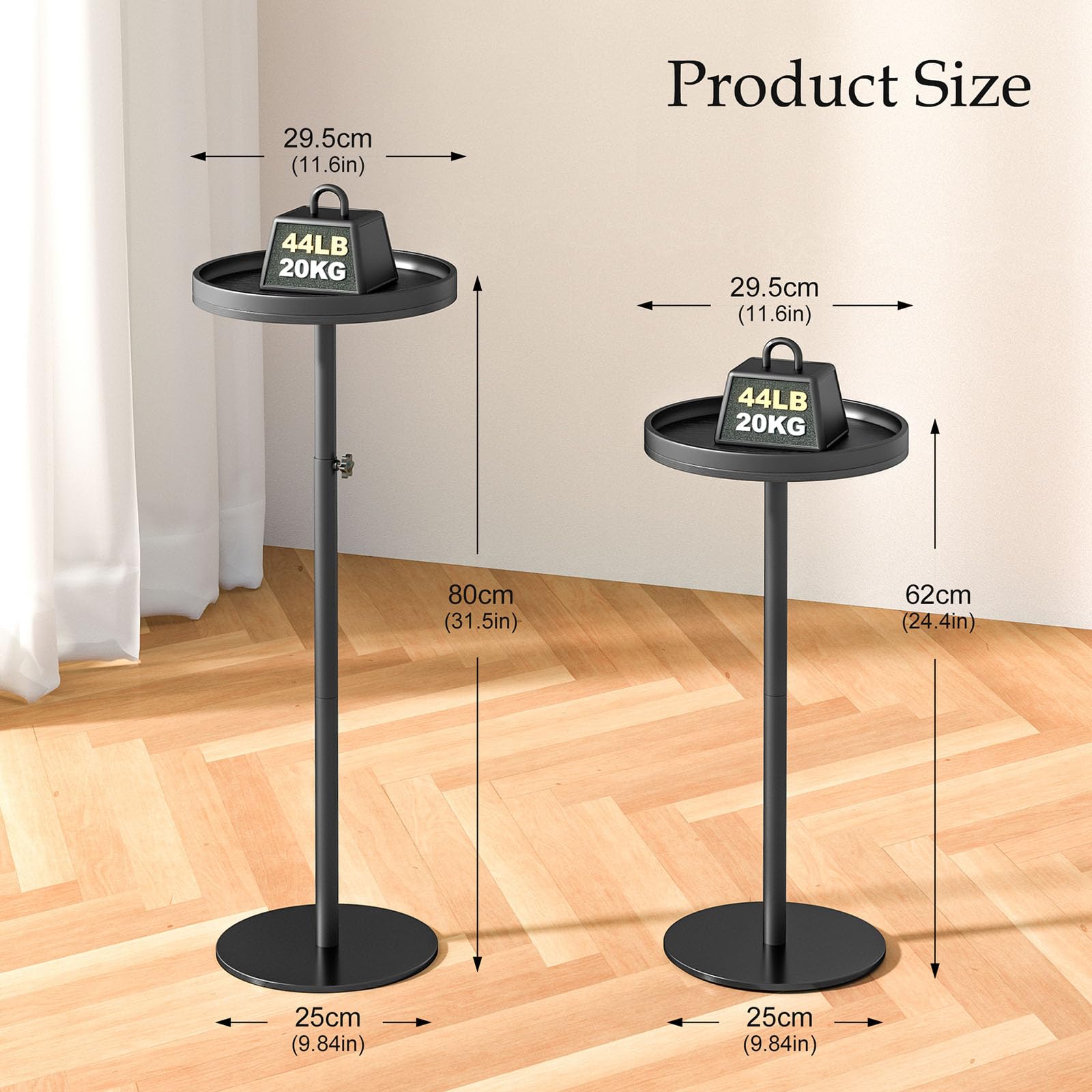 Cozynest Home small round side table with compact base saves space in tight rooms
