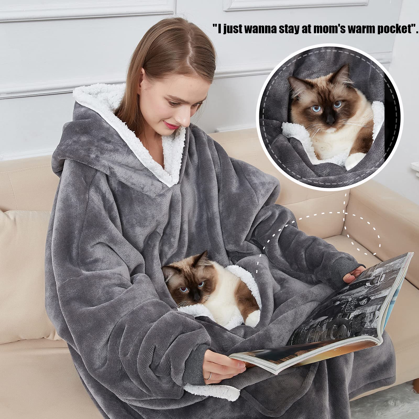Cozystar extra-soft sherpa fleece provides warm, plush comfort for chilly evenings.