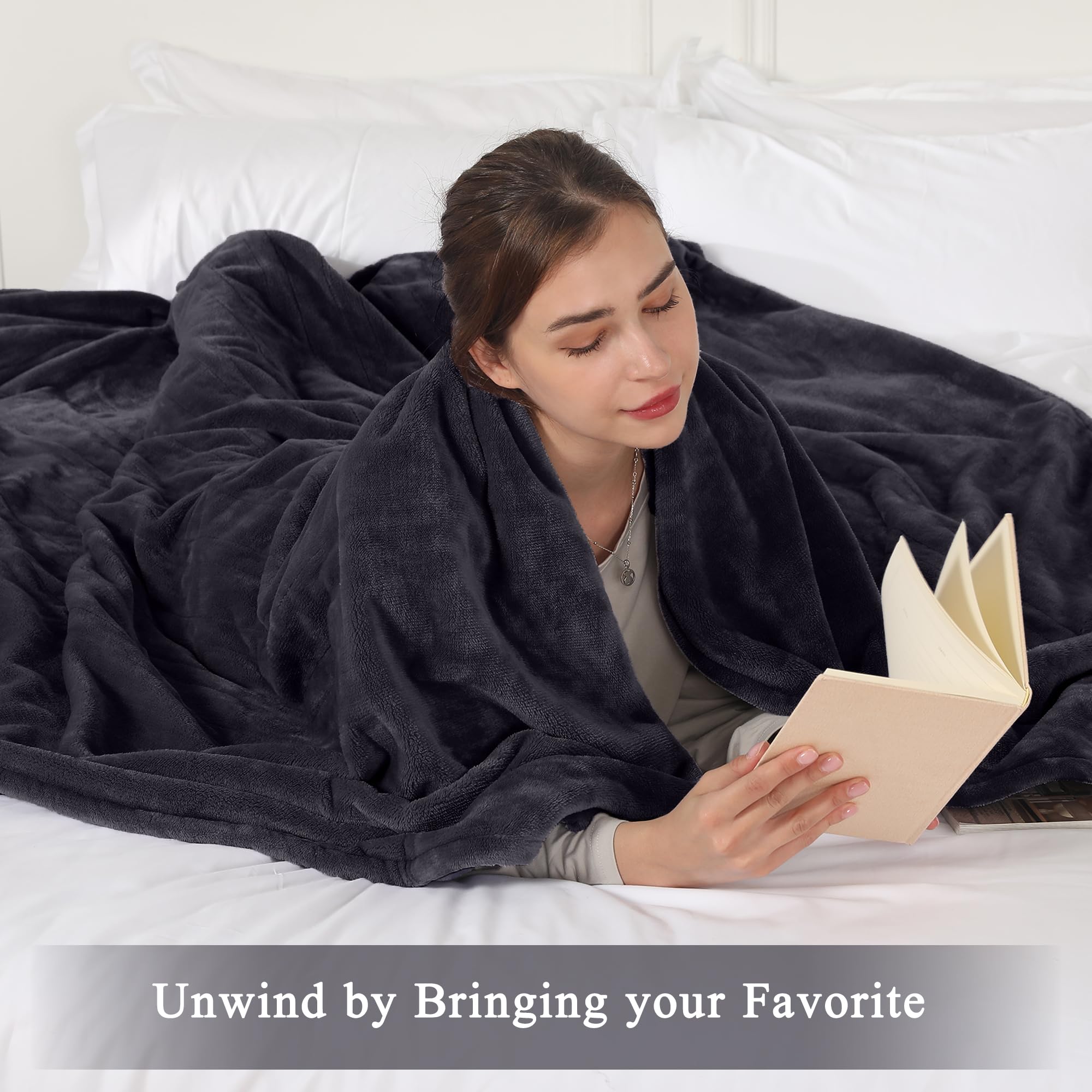 COZYTY blanket features a long cord for flexible placement around a room