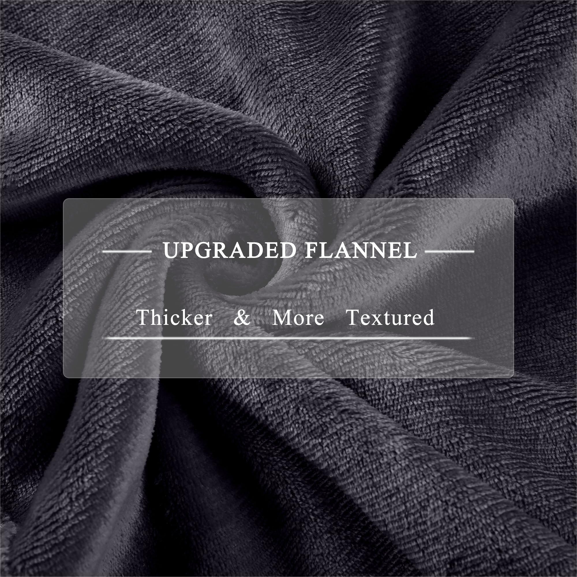 COZYTY heated blanket on dark gray fabric folded, ideal for bed or couch