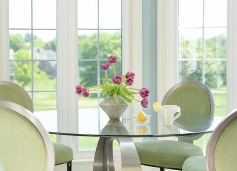 CozyWel handcrafted distressed white pottery vase adds tactile charm to your living room.