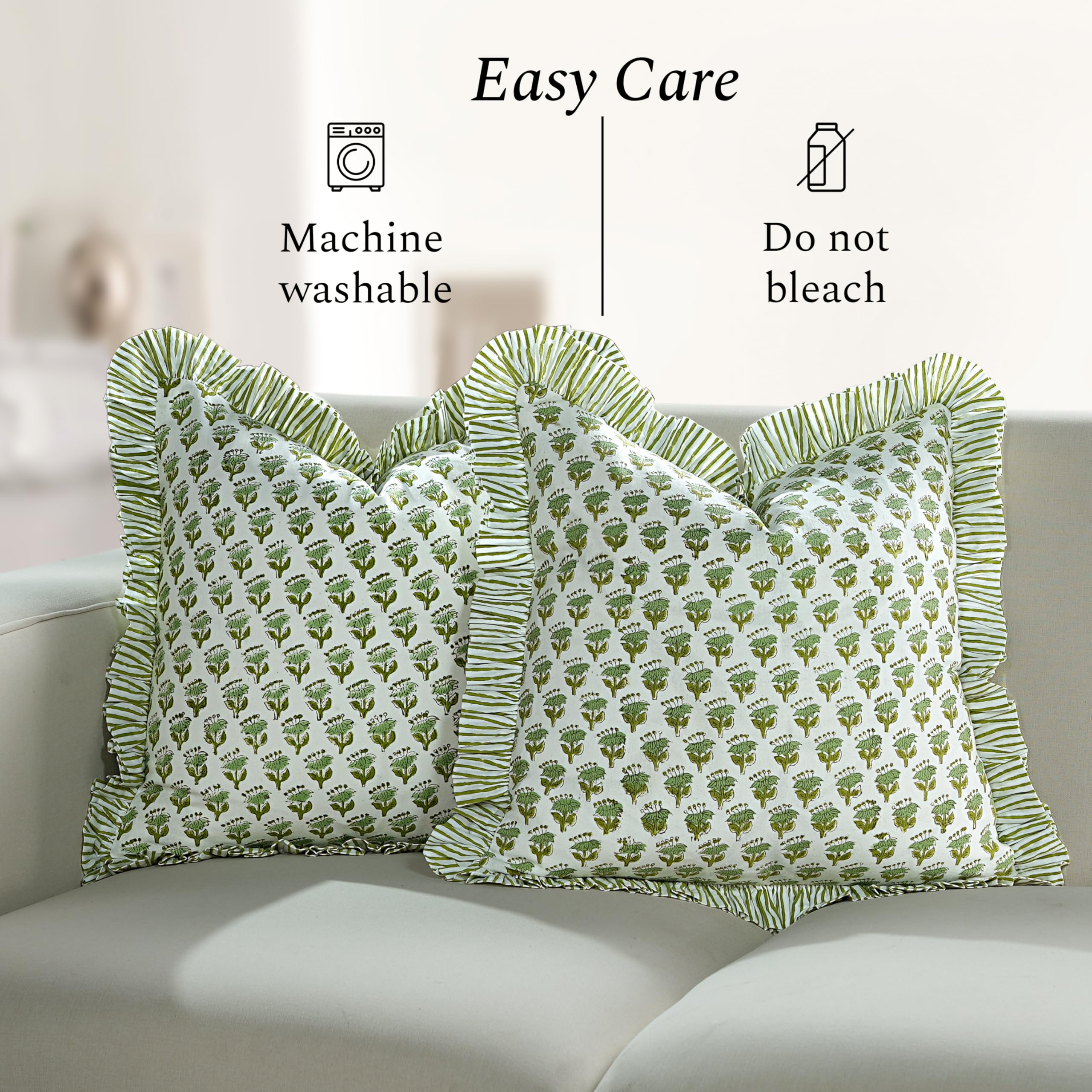 CPC 100% cotton pillow cover feels soft and durable