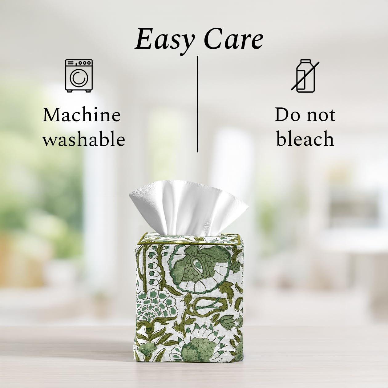 CPC Cotton Print Club Agate Green tissue box cover gift-ready packaging idea.