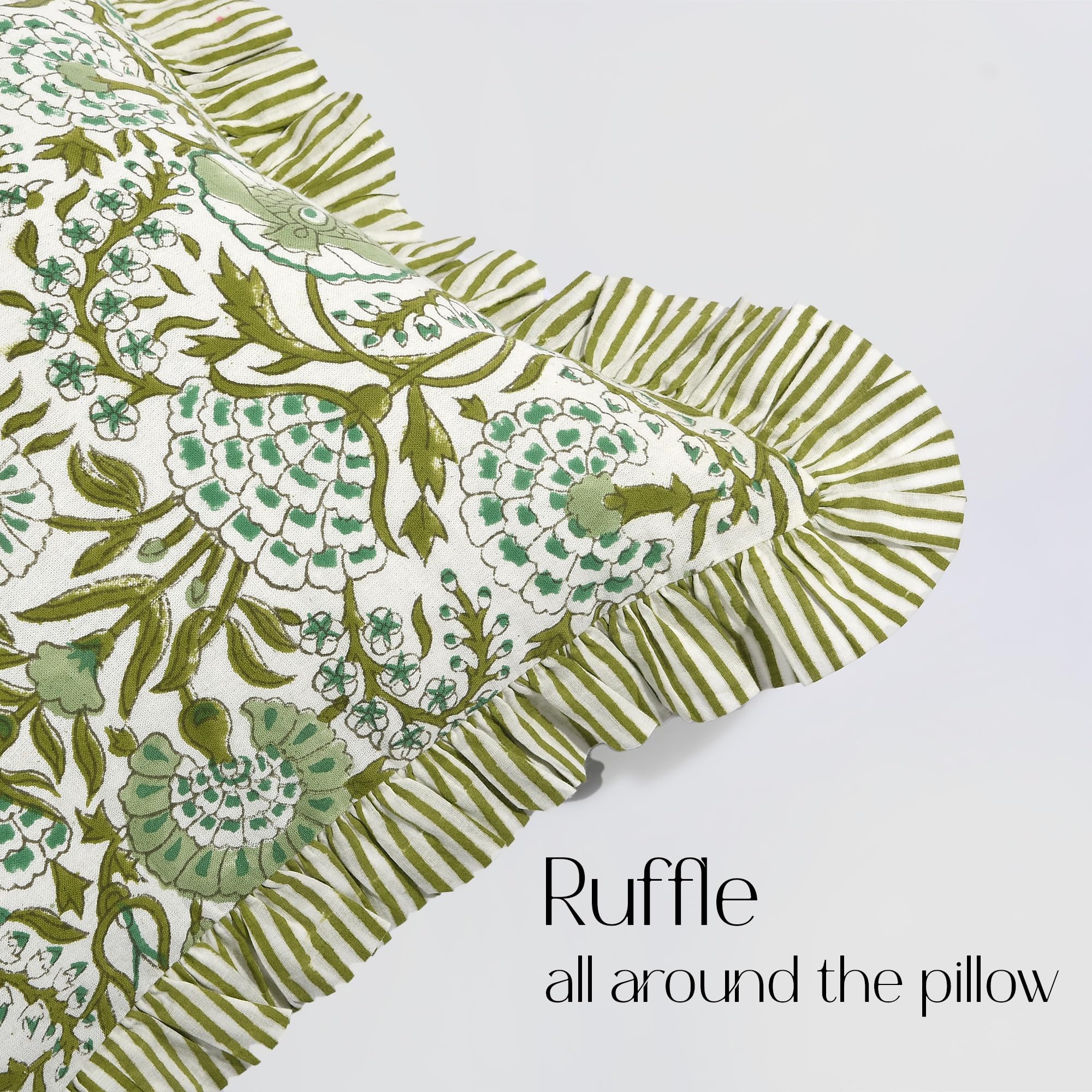 CPC Decorative pillow cover brings soft comfort and cottagecore flair
