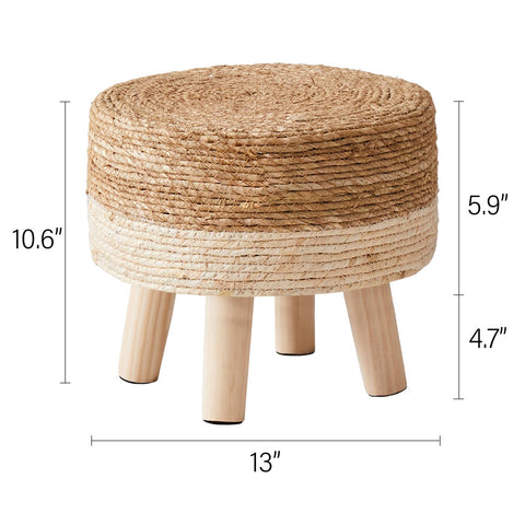 Cpintltr pine legs with non-slip pads protect floors and stabilize the stool.